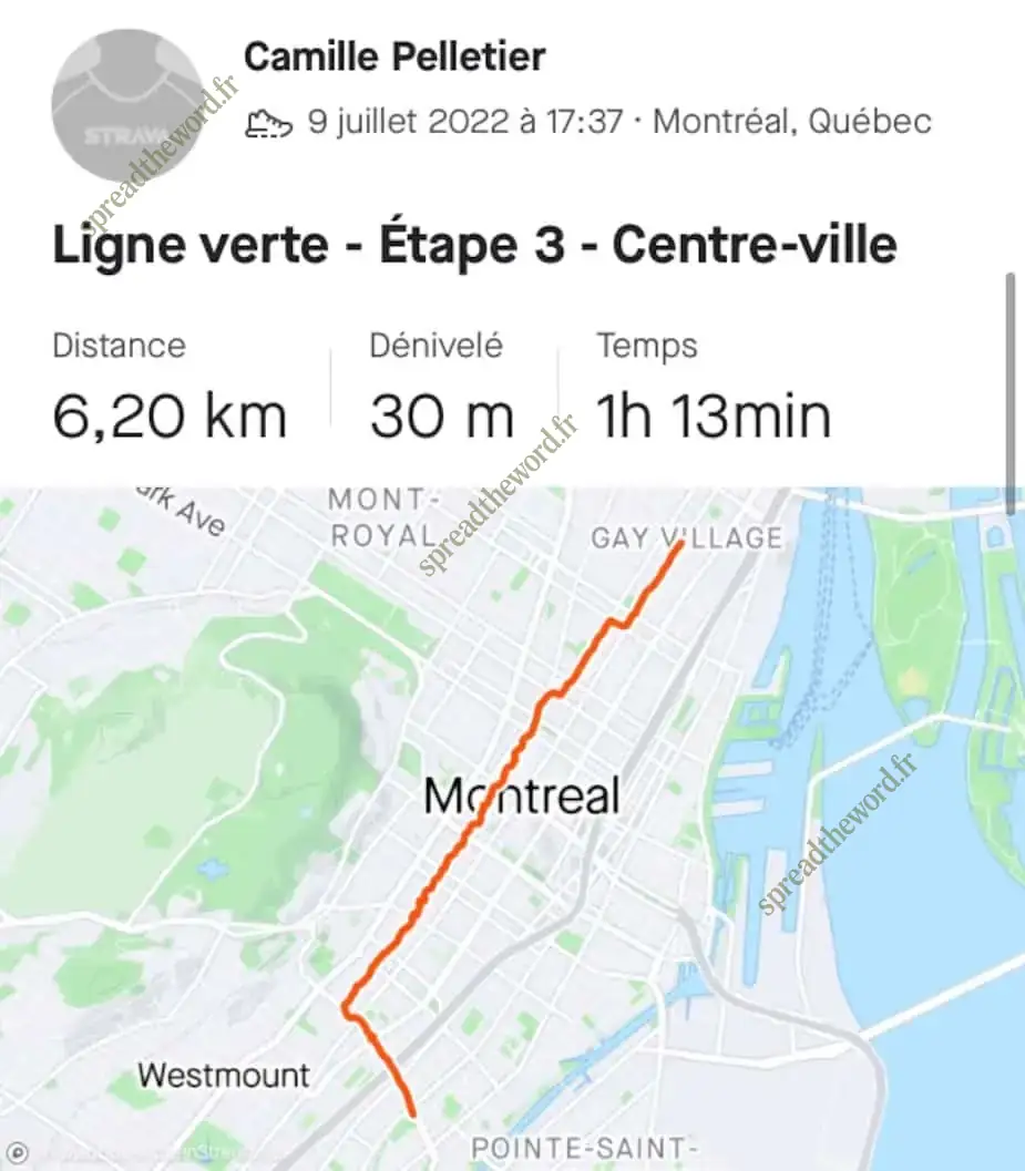 distribution de la ligne verte